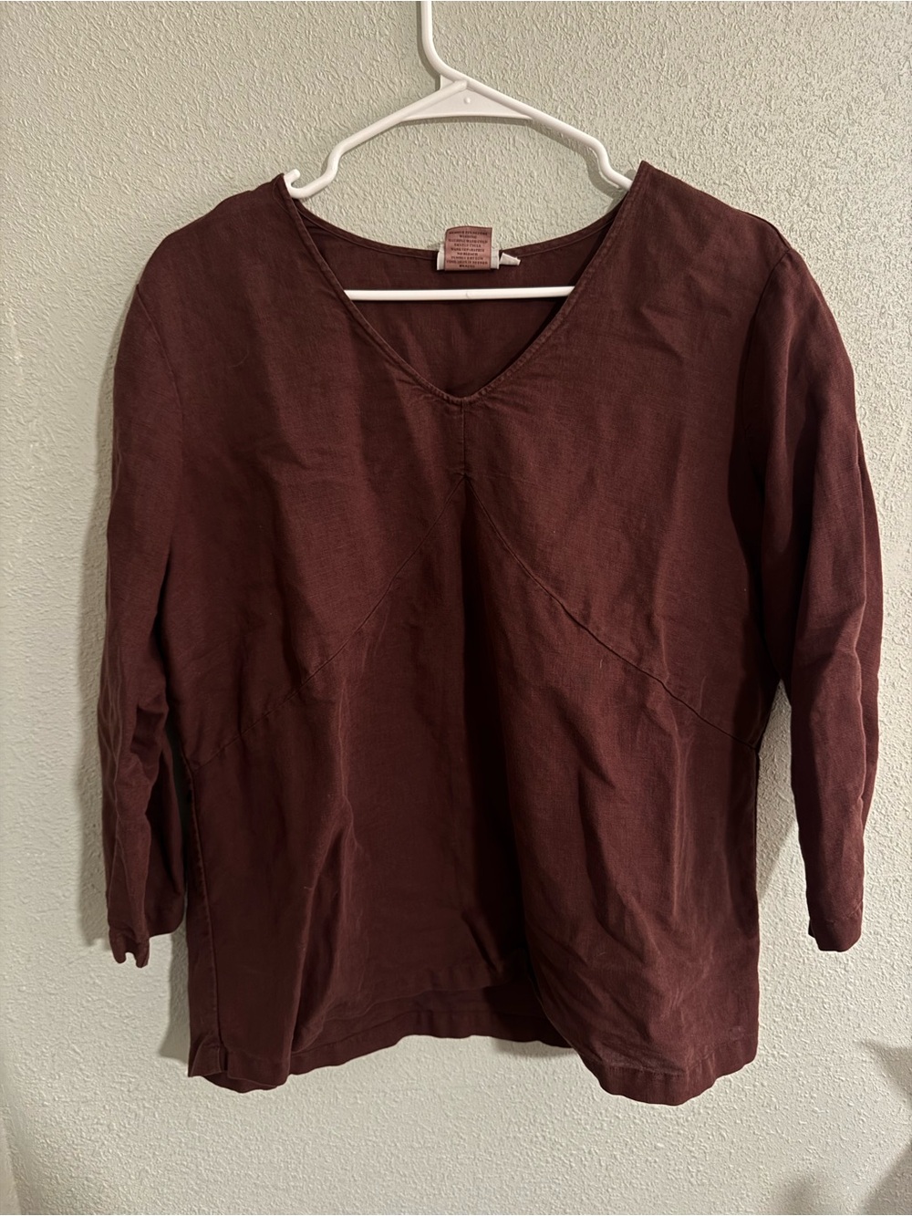 V-Neck Long Sleeve Top